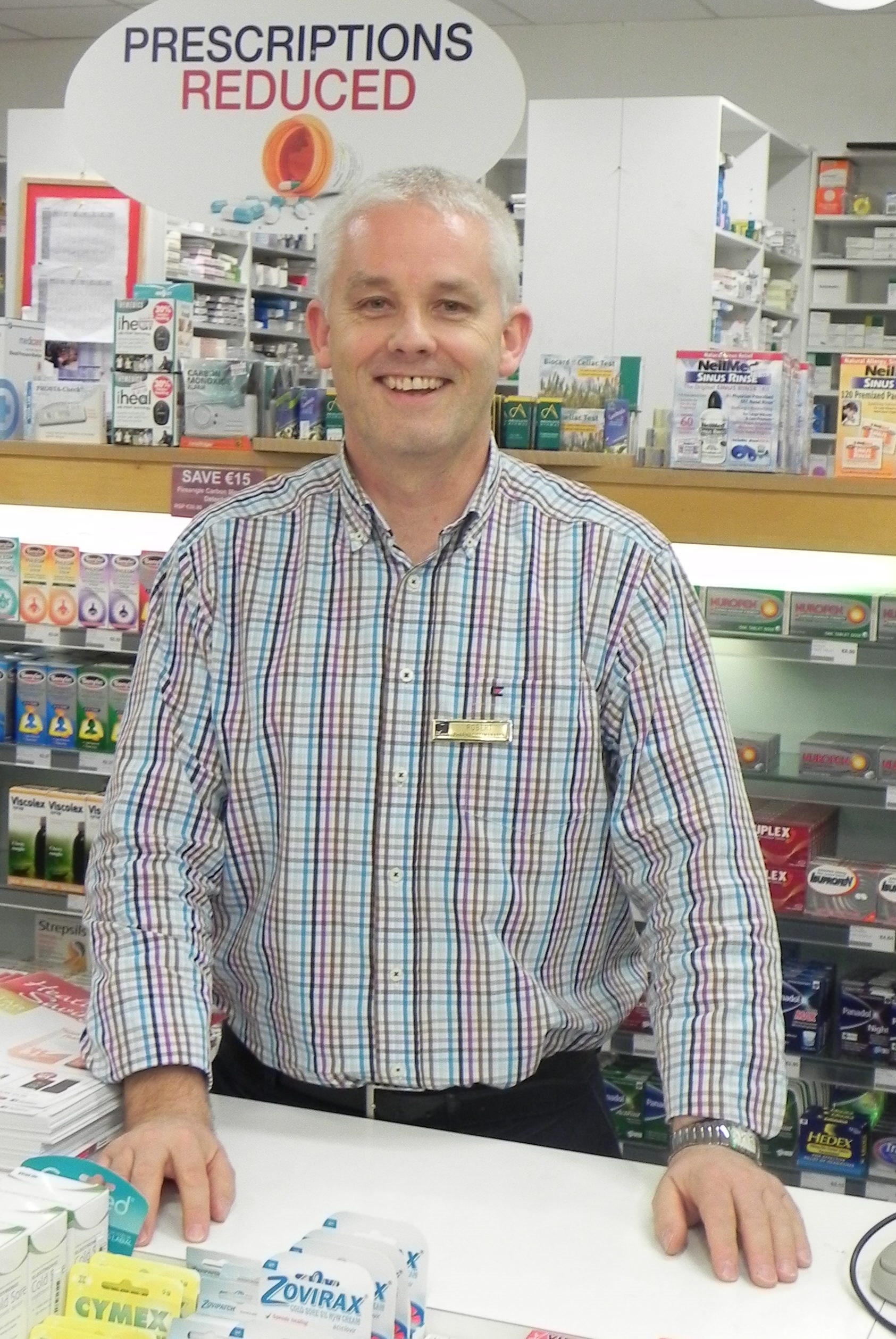 Sam McCauley Pharmacist Robert Booth
