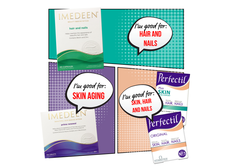 Imedeen and Perfectil for Healthy Hair, Skin and Nails