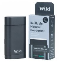 Wild Men Black Case And Cotton & Sea Salt Deodorant Starter Pack