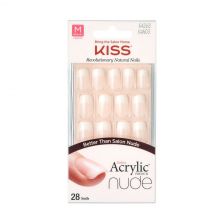 KISS Salon Acrylic French Nude Medium Square