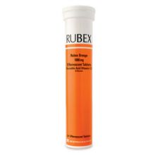 Rubex Vitamin C Effervescent Orange 20