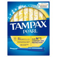 Tampax Pearl Regular Applicator Tampons 18 Pack