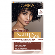 L'Oreal Paris Excellence Universal Nudes Universal Black 1U with Complexion Flattering Reflects