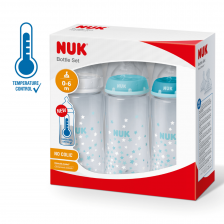 NUK First Choice Temperature Control Blue Triple Set
