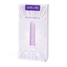 Lovehoney Glow 10 Function Silicone Vibrator in Purple - Sleek pleasure toy with customizable vibrations and a beautiful purple color.