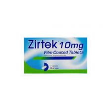Zirtek Allergy 10Mg Tablets 7 Pack