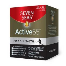Seven Seas Active 55 Max Strength 1500mg Glucosamine & Omega-3 Duo Pack