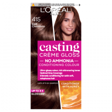 L'Oreal Casting Creme Gloss 415 Iced Brown Cool Brunette Semi Permanent Hair Dye