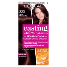 L'Oreal Casting Creme Gloss 323 Dark Chocolate Brown Semi Permanent Hair Dye