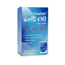 Clean Marine Krill Oil - 60 Capsules