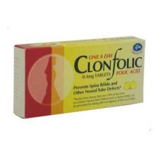 Clonfolic (Folic Acid) 0.4mg Tablets (28)