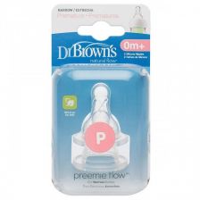 Dr Browns Options Preemie Teats Twin Pack
