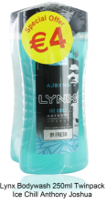 Lynx Ice Chill Shower Gel Twin Pack