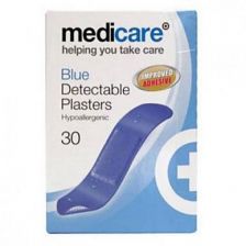 Medicare Plasters Blue Detectable (30 Pack)