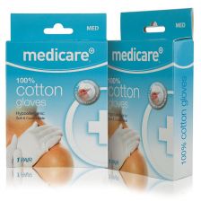 Medicare White Cotton Gloves Medium MD630MD