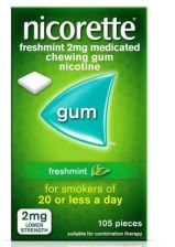 Nicorette Gum 2mg Freshmint - 105 Pack