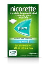 Nicorette Gum 2mg Icy White - 30 Pack