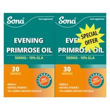 Sona Evening Primrose Oil 500mg capsules (2x60)