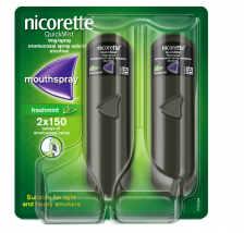 Nicorette QuickMist 1mg Double Freshmint Pack - 2 x 150 Sprays 1001719 OTC