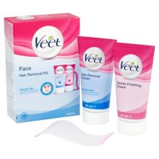Veet Face Hair Removal Kit & Finishing Cream - Sensitive Skin