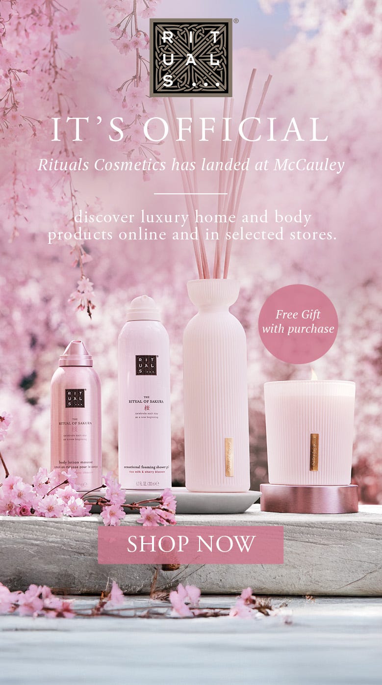 ๐ Exciting news, beauty lovers! ๐ Rituals Cosmetics has officially landed at McCauley Pharmacy! ๐ธ Dive into luxury with these stunning home and body treats, and snag a FREE gift with your purchase! โจ Indulge today! #RitualsAtMcCauley #BeautyTreats